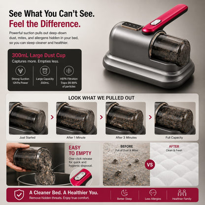 Velmora™ UV Anti-Mite Mattress Vacuum Cleaner