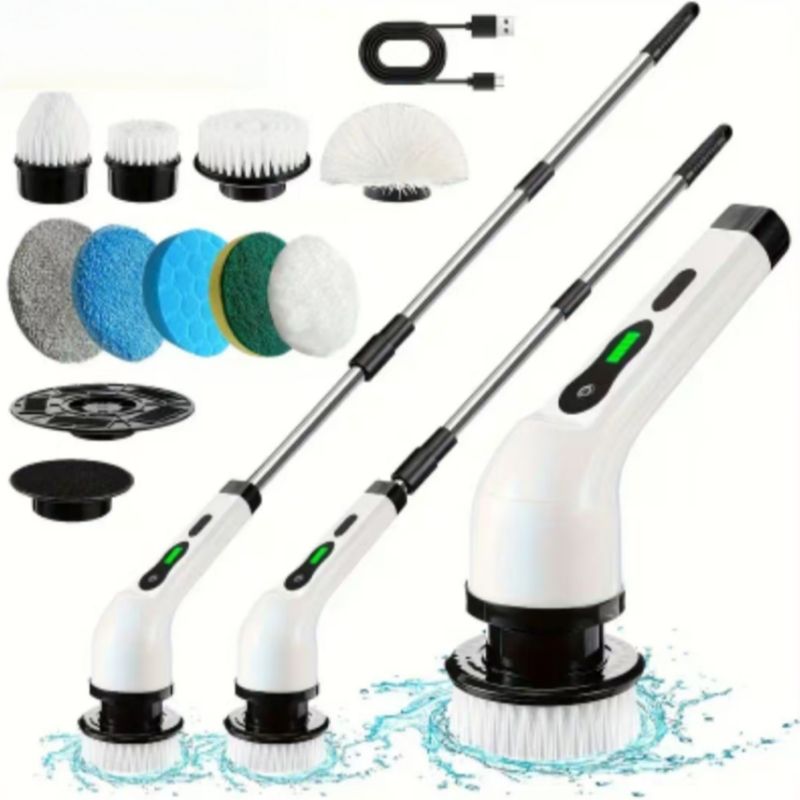 Velmora™ Electric Spin Scrubber Pro – Cordless Deep Cleaning Brush For Bathroom & Kitchen