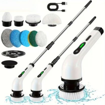 Velmora™ Electric Spin Scrubber Pro – Cordless Deep Cleaning Brush For Bathroom & Kitchen