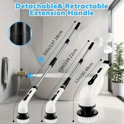 Velmora™ Electric Spin Scrubber Pro – Cordless Deep Cleaning Brush For Bathroom & Kitchen