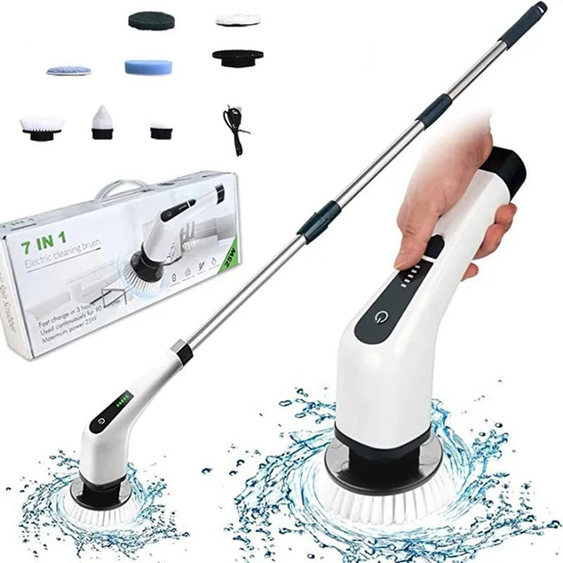 Velmora™ Electric Spin Scrubber Pro – Cordless Deep Cleaning Brush For Bathroom & Kitchen