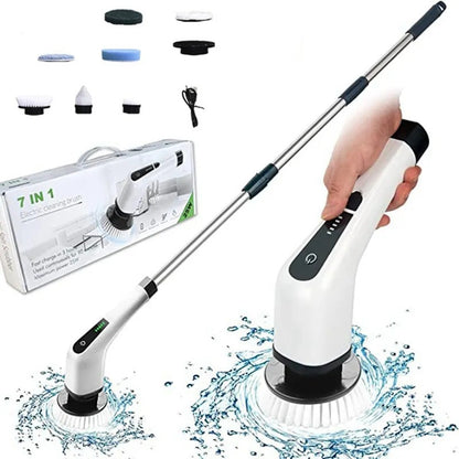 Velmora™ Electric Spin Scrubber Pro – Cordless Deep Cleaning Brush For Bathroom & Kitchen